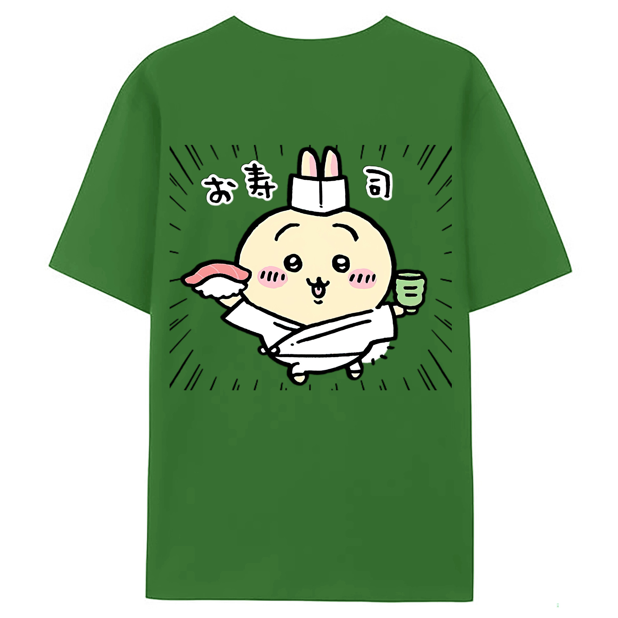 （画像用） ちいかわ うさぎ Chii-kawa usagi レディース半袖Tシャツ(バックプリント)